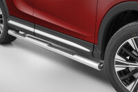 Stainless steel side bars with checker plate steps - Mitsubishi Eclipse Cross (2017 -)
