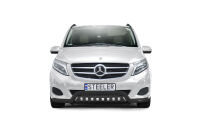 Front cintres pare-buffle avec plaque de protection NOIR - Mercedes-Benz V-Class (2014 - 2019)