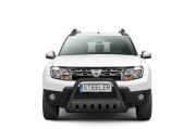 Orurowanie przednie z blachą CZARNE - Dacia Duster (2010 - 2018)