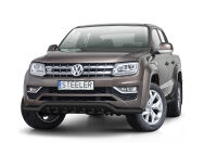 Front cintres pare-buffle avec grill NOIR (compatible with OE skid plate) - Volkswagen Amarok V6 (2016 - 2022)
