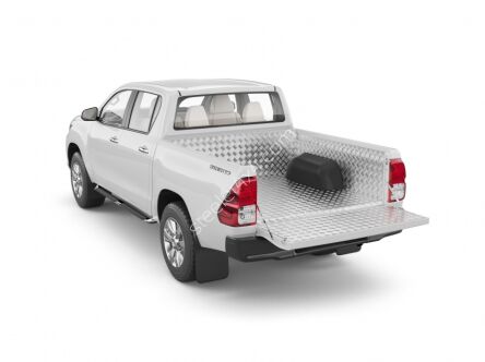 Алюминиевая защита кузова - полтора кабины - подбортная - Nissan Navara NP300 (2015 -)