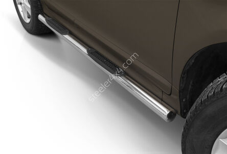 Stainless steel side bars with plastic steps - Volvo XC60 (2014 - 2017)