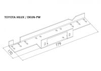 Montageplatte für Seilwinden - Toyota Hilux (2005 - 2011 - 2015)