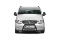 Pare-buffle avant avec plaque de protection NOIR - Mercedes-Benz Vito (2003 - 2010)