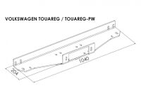 Hidden winch mounting plate - Volkswagen Touareg (2010 -)