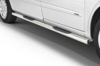 Stainless steel side bars with plastic steps (SWB) - Mercedes-Benz Vito (2003 - 2010)