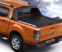 Roleta zwijana Mountain Top - wersja czarna - podwójna kabina - Ford Ranger Wildtrak (2012 - 2016 - 2019 - 2022)