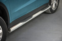 Stainless steel side bars with plastic steps - Suzuki Vitara (2015 - 2018 -)