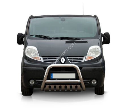 Pare-buffle avant avec plaque de protection - Renault Trafic (2001 - 2014)