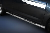 Stainless steel side bars with checker plate steps - Toyota RAV4 (2010 - 2013)