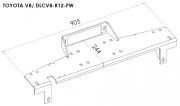 Płyta montażowa wyciągarki - Toyota Land Cruiser V8 (2012 - 2017)