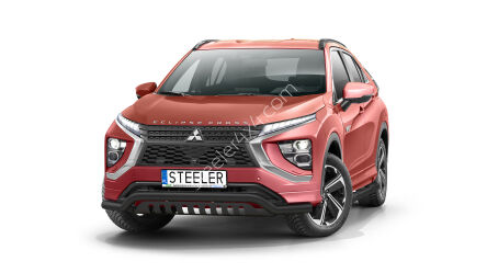 Front cintres pare-buffle avec plaque de protection NOIR - Mitsubishi Eclipse Cross (2020 -)