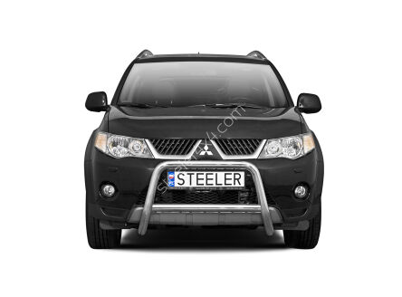 Pare-buffle avant avec barre transerversale - Mitsubishi Outlander (2007 - 2009)