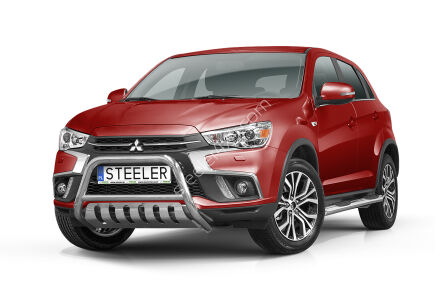 Pare-buffle avant avec plaque de protection - Mitsubishi ASX (2017 - 2019)