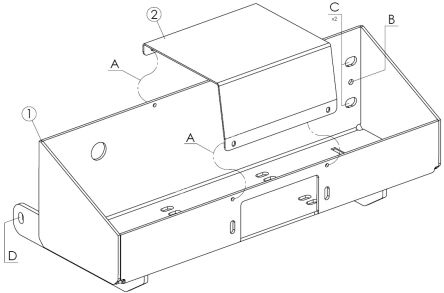 Hidden winch mounting plate - IVECO