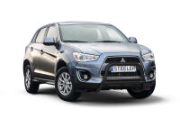 Orurowanie przednie z poprzeczką CZARNE - Mitsubishi ASX (2012 - 2016)