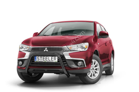 Orurowanie przednie bez poprzeczki CZARNE - Mitsubishi ASX (2017 - 2019)