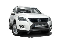 Pare-buffle avant avec barre transerversale NOIR - Volkswagen Tiguan (2007 - 2016)