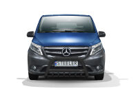 Orurowanie przednie z grillem CZARNE - Mercedes-Benz Vito (2014 - 2020)