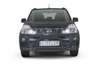 Orurowanie przednie z poprzeczką CZARNE - Nissan X-Trail (2010 - 2014)