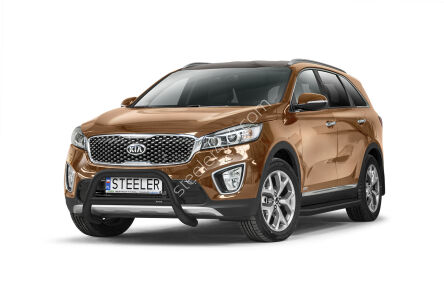 Pare-buffle avant avec barre transerversale NOIR - KIA Sorento (2015 - 2018)