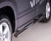 Stainless steel side bars with plastic steps - Suzuki Grand Vitara (2006 - 2014)