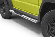 Stainless steel side bars with plastic steps - Suzuki Jimny (2020 -)