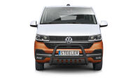 Orurowanie przednie z blachą CZARNE - Volkswagen T6.1 (2019 -)