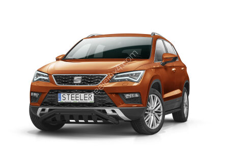 Orurowanie wąskie z blachą CZARNE - Seat Ateca (2016 - 2020)