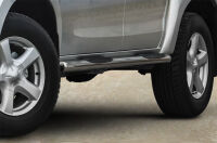 Stainless steel side bars with plastic steps - Isuzu D-Max (2012 -)