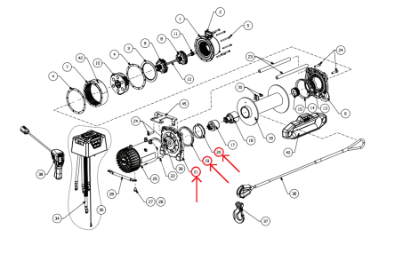 WARN winch frum support kit for 9.5XP, 9.5XP-S