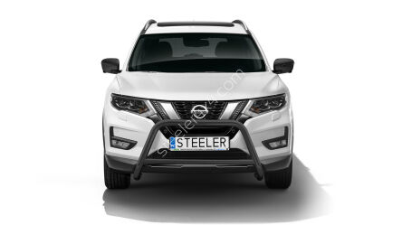 Frontschutzbügel mit Querstrebe SCHWARZ - Nissan X-Trail (2018 - 2021)