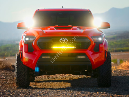 Zestaw lampy LAZER Linear 18 Elite+ - z systemem montażu w fabrycznym grillu - Toyota Tacoma TRD (2024 -)