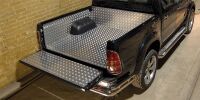 Aluminium bedliner - under rail - double cabin - Toyota Hilux (2005 - 2011 - 2015)