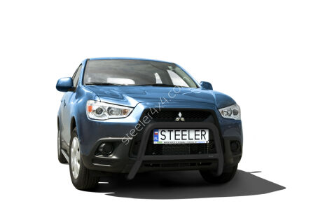 Pare-buffle avant avec barre transerversale NOIR - Mitsubishi ASX (2010 - 2012)