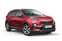 EC "A" bar with cross bar and axle-plate BLACK - KIA Sportage (2018 - 2021)