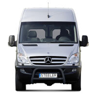 Frontschutzbügel mit Querstrebe SCHWARZ - Mercedes-Benz Sprinter (2006 - 2014 - 2018)