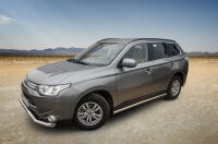 пороги из нержавеющей стали - Mitsubishi Outlander (2012 - 2015)