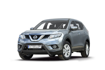 Frontschutzbügel mit Querstrebe SCHWARZ - Nissan X-Trail (2014 - 2017)