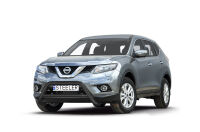 Pare-buffle avant avec barre transerversale NOIR - Nissan X-Trail (2014 - 2017)