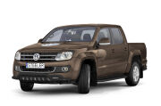 EC Low spoiler bar with axle-plate BLACK - Volkswagen Amarok (2009 - 2016)