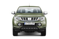 Front cintres pare-buffle avec grill NOIR - Mitsubishi L200 (2015 - 2019)