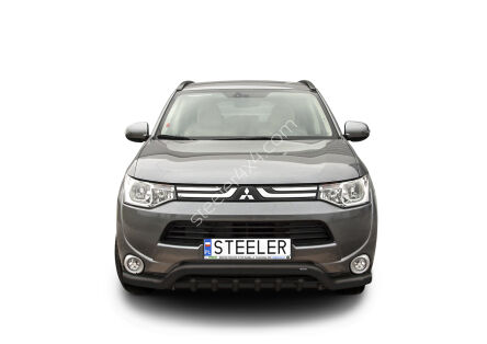 Orurowanie rozłożyste z grillem CZARNE - Mitsubishi Outlander (2012 - 2015)