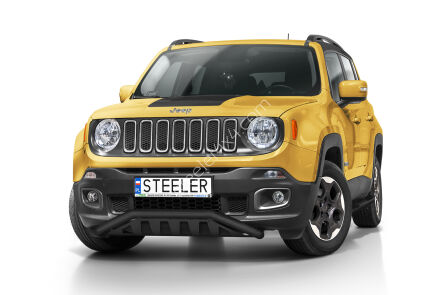 Orurowanie rozłożyste z blachą CZARNE - Jeep Renegade (2014 - 2018)