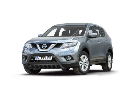 Frontschutzbügel mit Grill SCHWARZ - Nissan X-Trail (2014 - 2017)