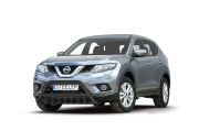 Orurowanie przednie z grillem CZARNE - Nissan X-Trail (2014 - 2017)