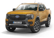 Front cintres pare-buffle avec plaque de protection NOIR - Ford Ranger (2023 -)