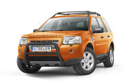 Pare-buffle avant avec barre transerversale NOIR - Land Rover Freelander II (2007 - 2014)