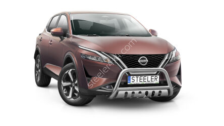 Pare-buffle avant avec plaque de protection - Nissan Qashqai (2021 -)