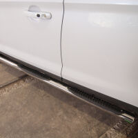 Stainless steel side bars with plastic steps - Toyota RAV4 (2006 - 2010)